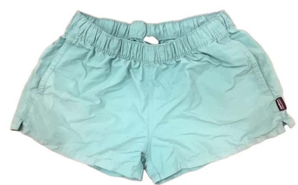 Patagonia Barely Baggies Shorts Size M Turquoise Blue Athletic